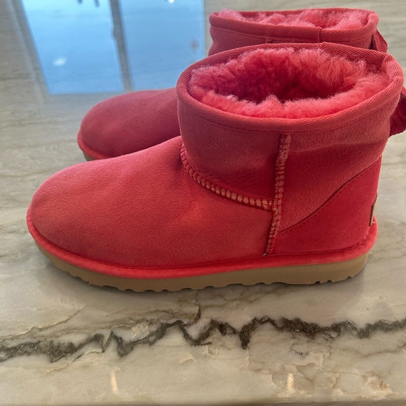 NEW Ugg Classic Mini II Boot Punch Pink 1016222 Women’s Size 6 Suede - Picture 4 of 9